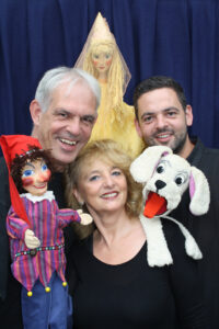 David, Karin und Johannes von der Freiburger Puppenbühne